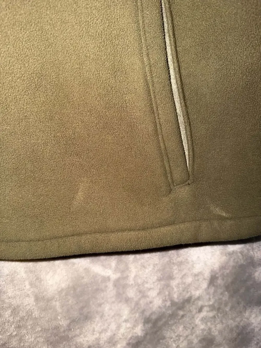 Columbia Green Fleece Full Zip Vest Jacket
